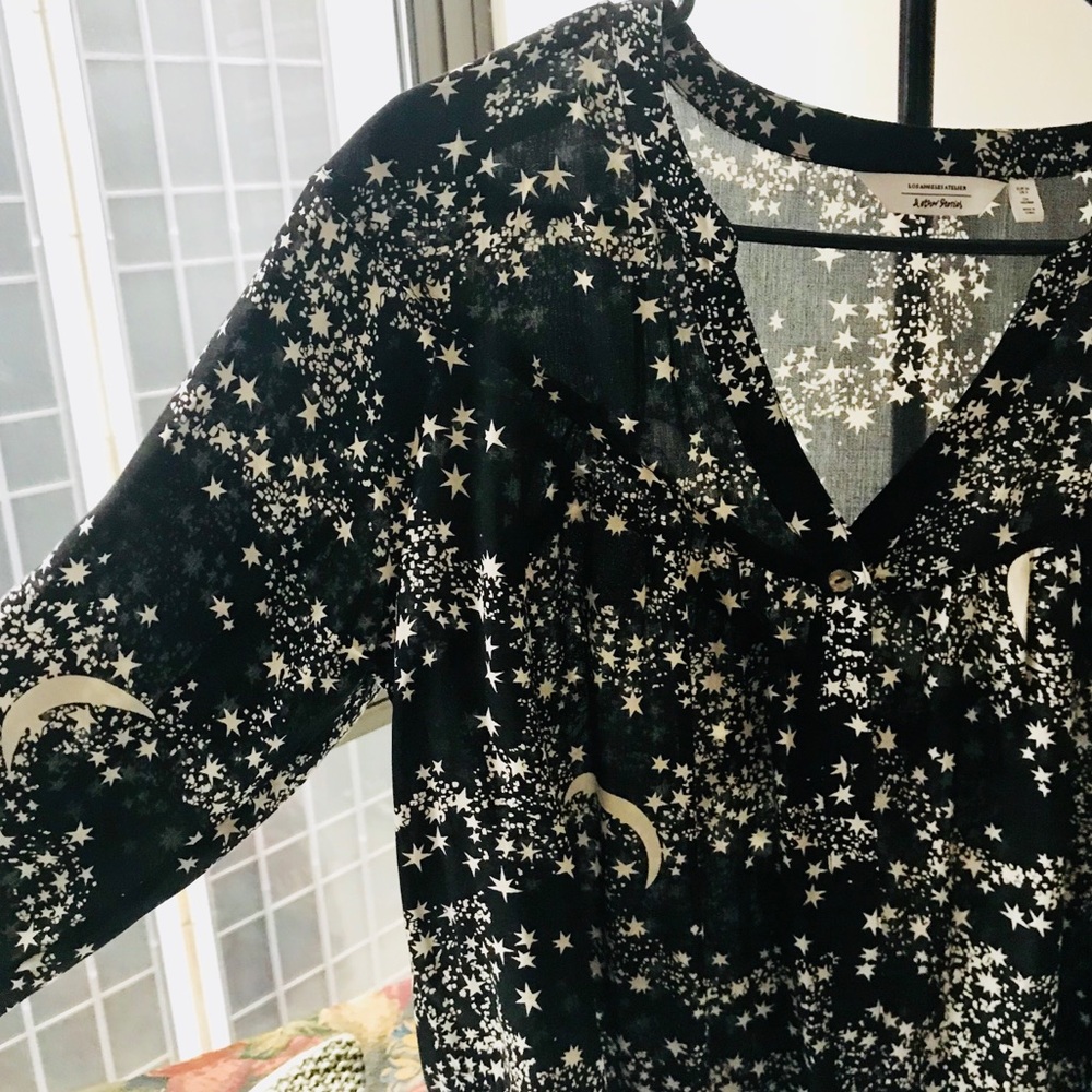 & Other Stories Star Moon Button Down Blouse